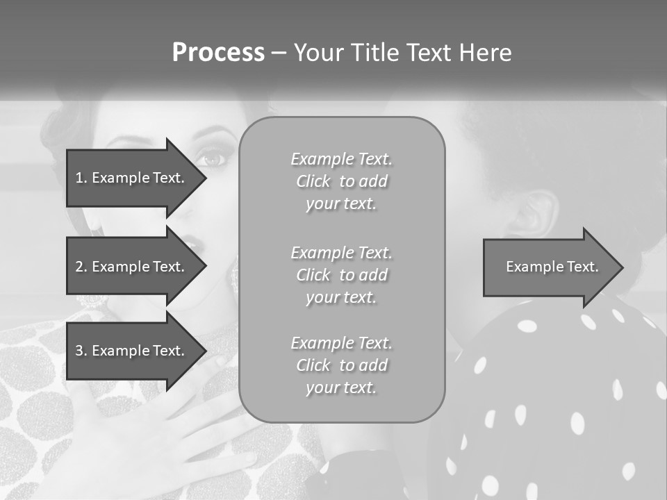 Two Women With Their Hands Together In Front Of A Wall PowerPoint Template
