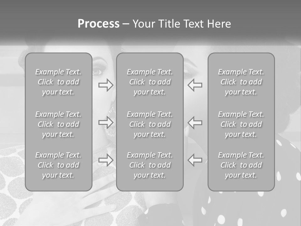 Two Women With Their Hands Together In Front Of A Wall PowerPoint Template