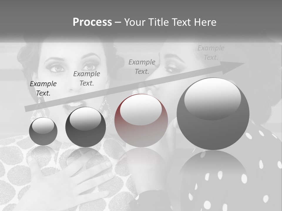 Two Women With Their Hands Together In Front Of A Wall PowerPoint Template