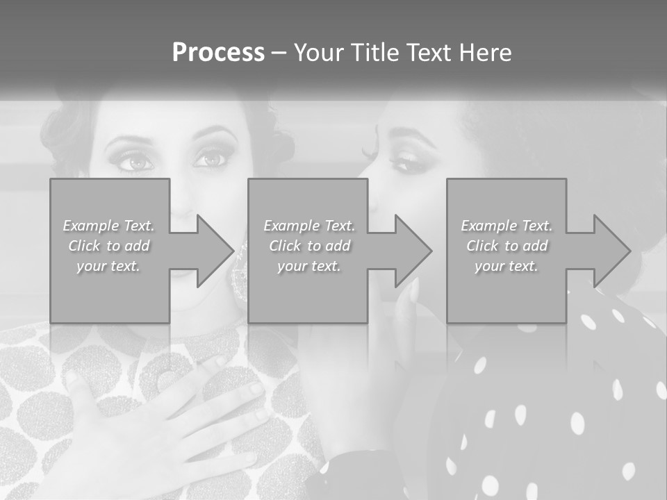 Two Women With Their Hands Together In Front Of A Wall PowerPoint Template