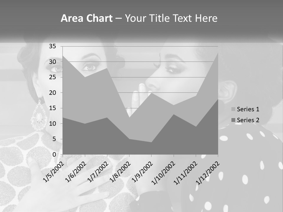 Two Women With Their Hands Together In Front Of A Wall PowerPoint Template