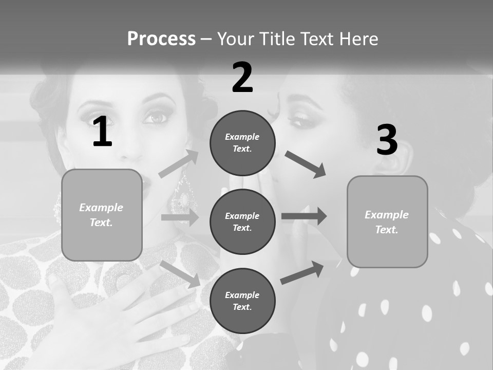 Two Women With Their Hands Together In Front Of A Wall PowerPoint Template