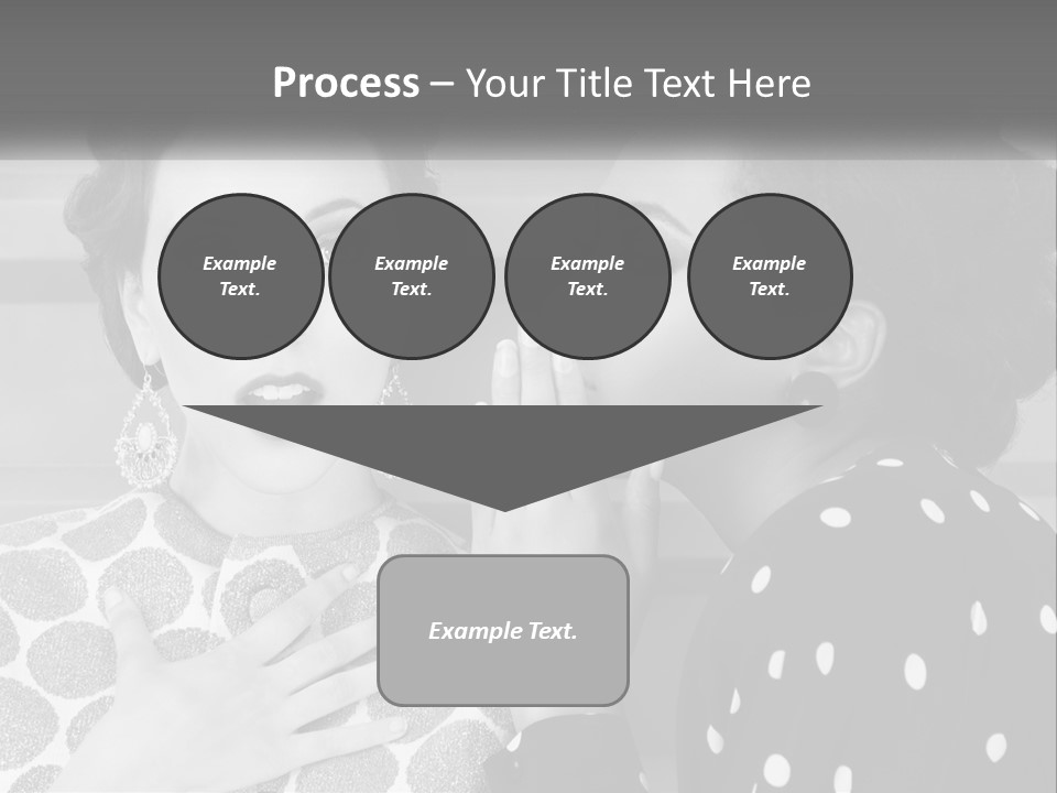 Two Women With Their Hands Together In Front Of A Wall PowerPoint Template