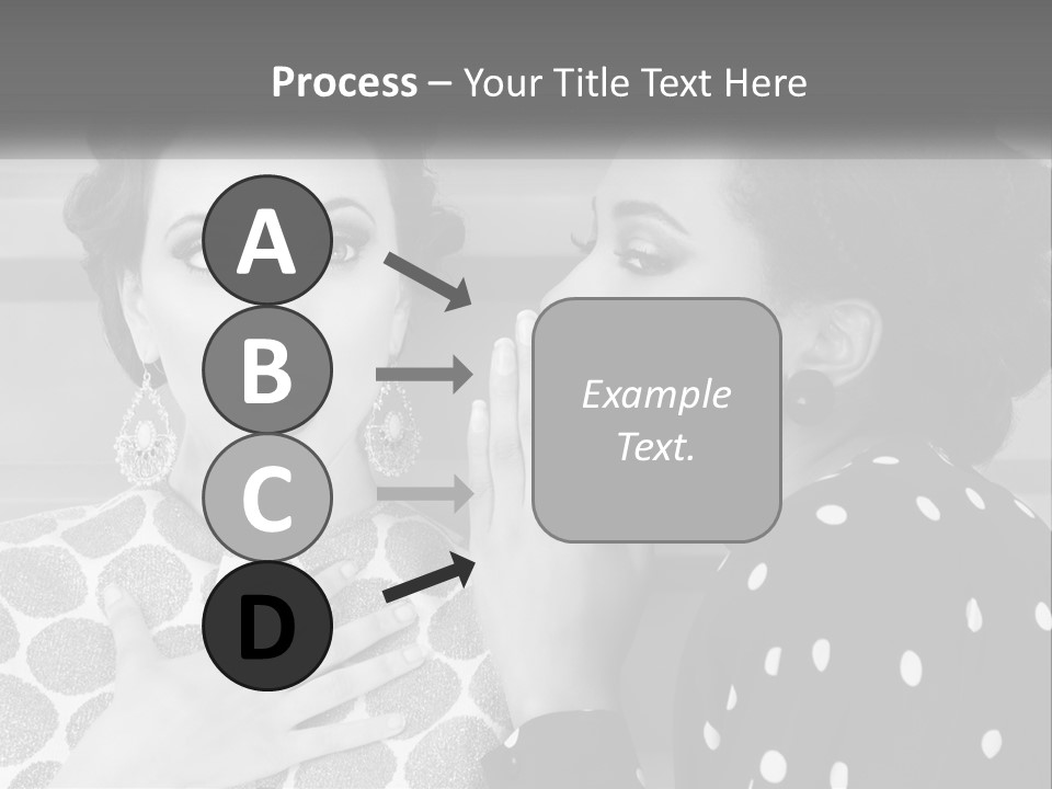 Two Women With Their Hands Together In Front Of A Wall PowerPoint Template