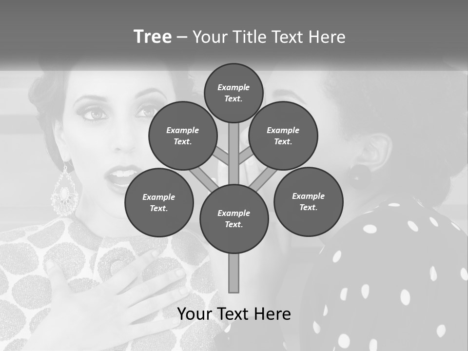 Two Women With Their Hands Together In Front Of A Wall PowerPoint Template