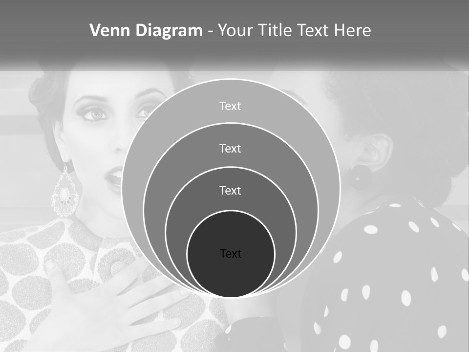 Two Women With Their Hands Together In Front Of A Wall PowerPoint Template