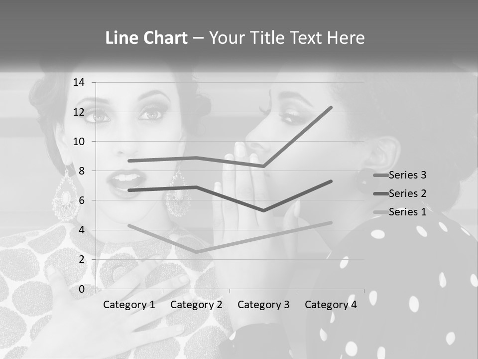 Two Women With Their Hands Together In Front Of A Wall PowerPoint Template