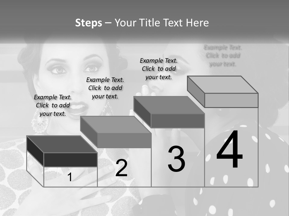 Two Women With Their Hands Together In Front Of A Wall PowerPoint Template