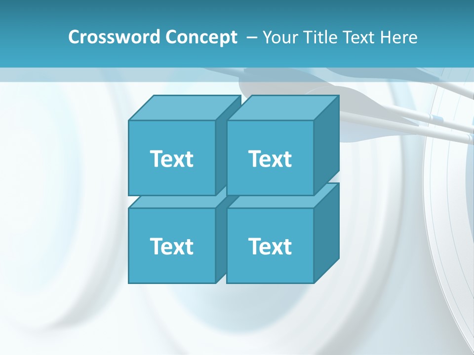 A Dart Hitting In The Center Of A Target PowerPoint Template
