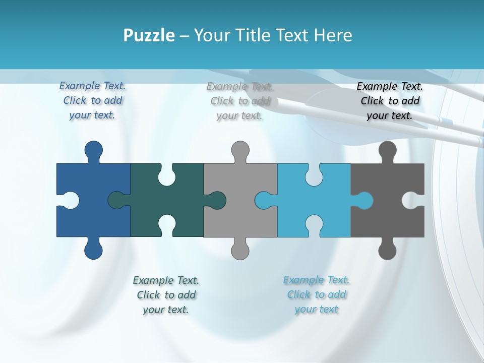 A Dart Hitting In The Center Of A Target PowerPoint Template