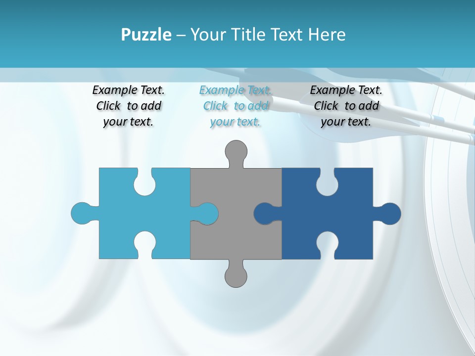 A Dart Hitting In The Center Of A Target PowerPoint Template