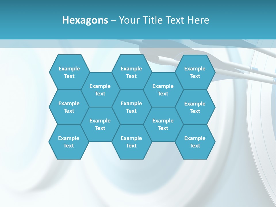 A Dart Hitting In The Center Of A Target PowerPoint Template