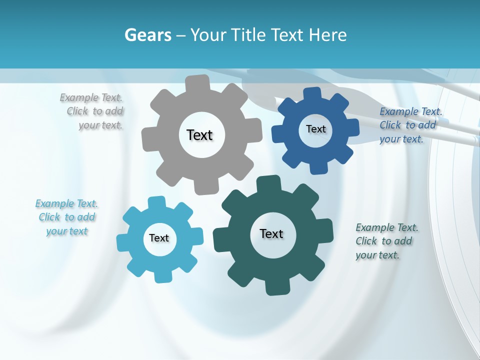 A Dart Hitting In The Center Of A Target PowerPoint Template