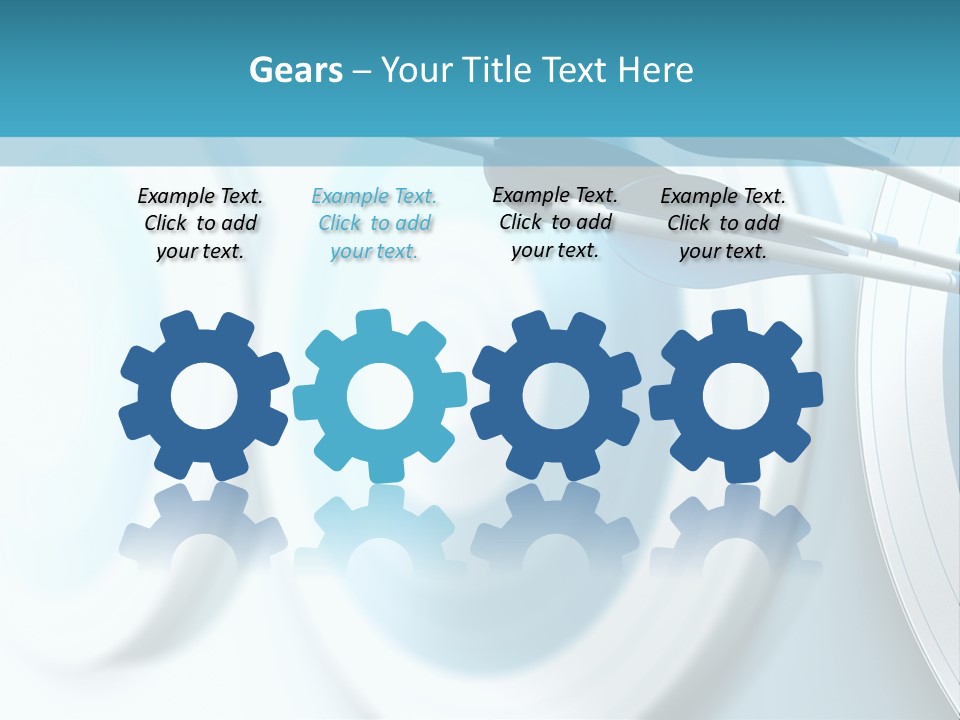 A Dart Hitting In The Center Of A Target PowerPoint Template