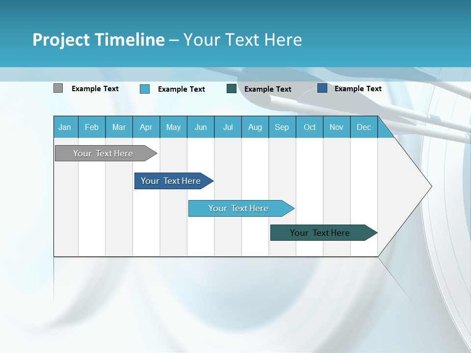 A Dart Hitting In The Center Of A Target PowerPoint Template
