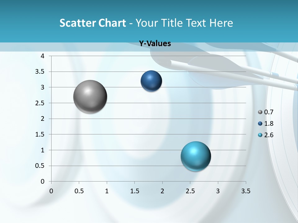 A Dart Hitting In The Center Of A Target PowerPoint Template