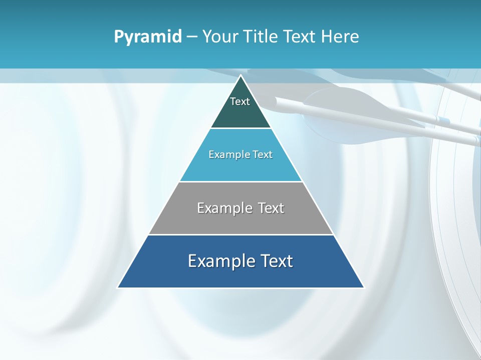A Dart Hitting In The Center Of A Target PowerPoint Template