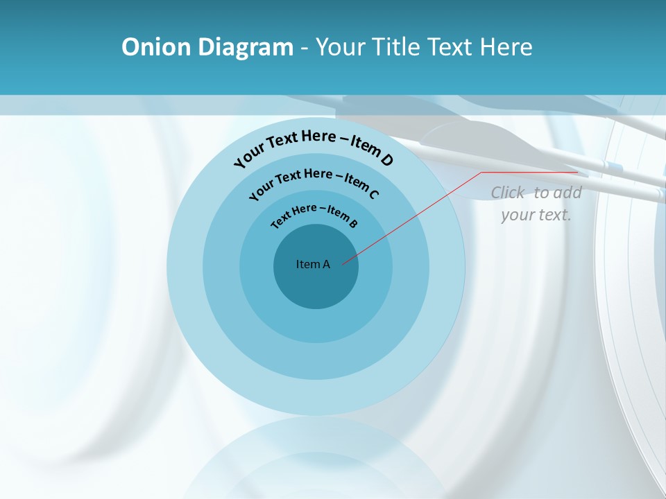 A Dart Hitting In The Center Of A Target PowerPoint Template