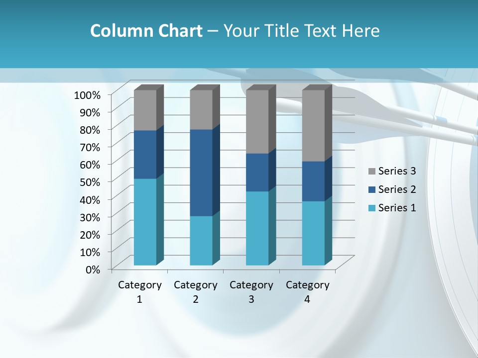 A Dart Hitting In The Center Of A Target PowerPoint Template