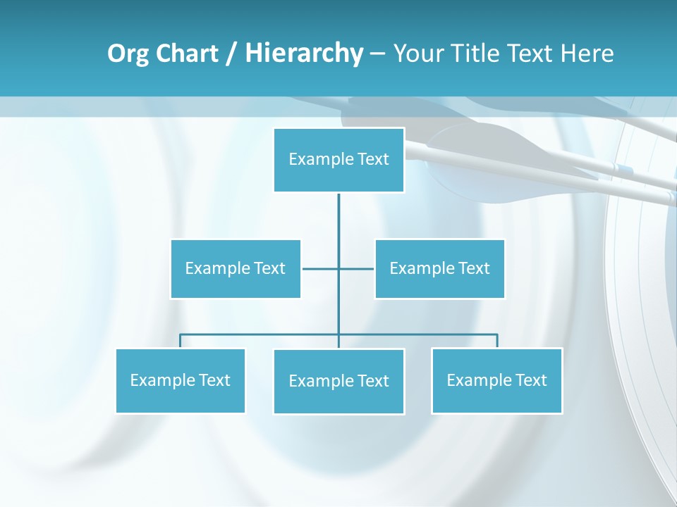 A Dart Hitting In The Center Of A Target PowerPoint Template