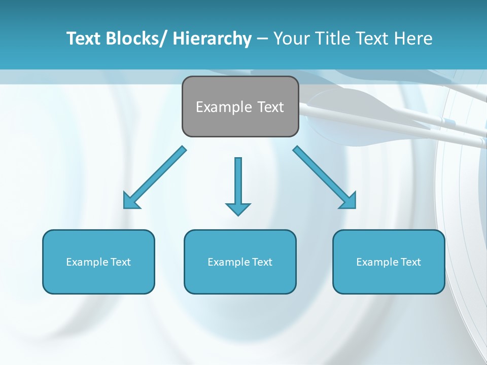 A Dart Hitting In The Center Of A Target PowerPoint Template