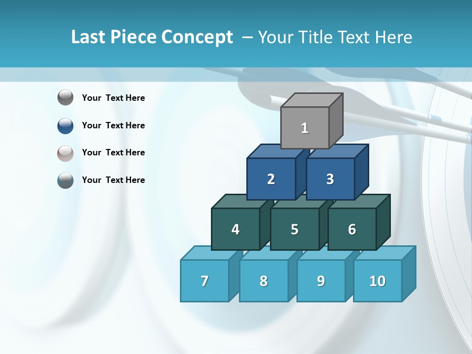 A Dart Hitting In The Center Of A Target PowerPoint Template