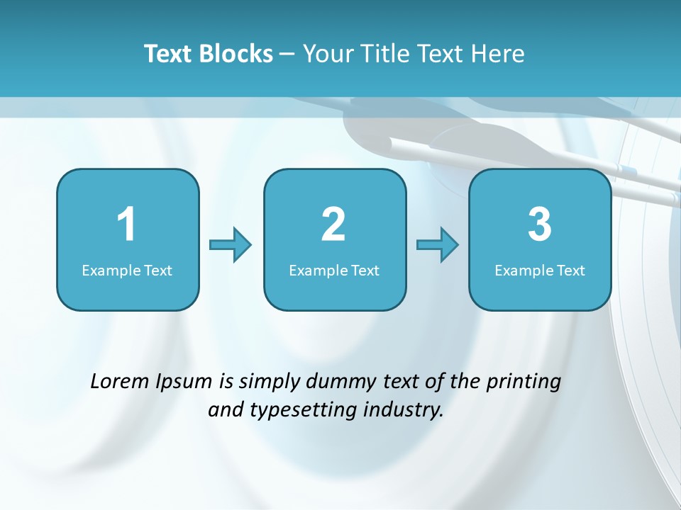 A Dart Hitting In The Center Of A Target PowerPoint Template