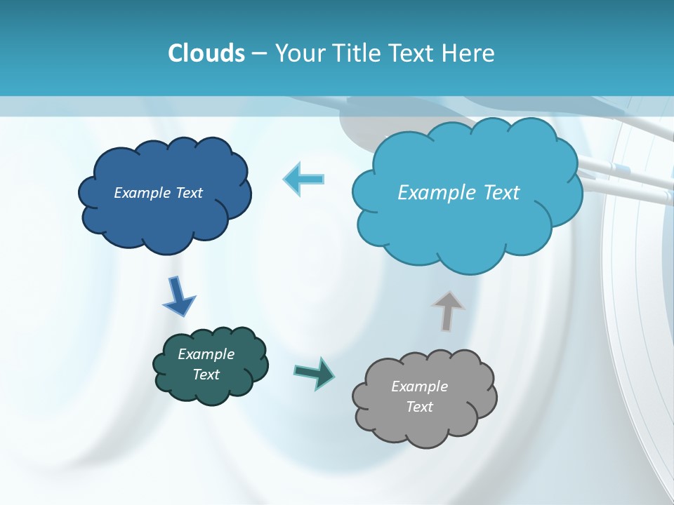 A Dart Hitting In The Center Of A Target PowerPoint Template