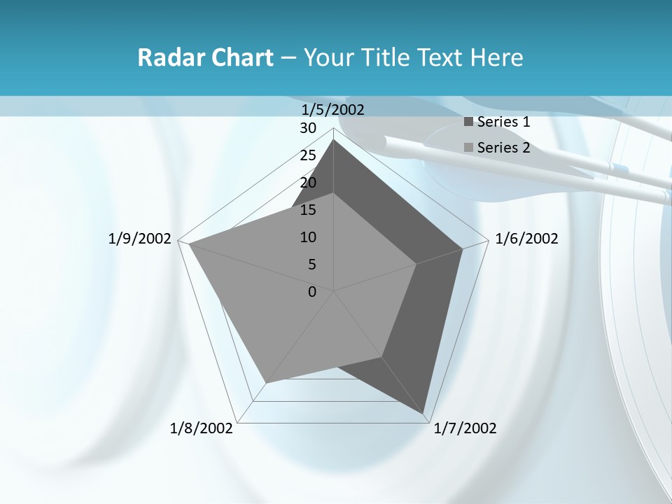 A Dart Hitting In The Center Of A Target PowerPoint Template