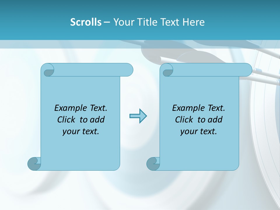 A Dart Hitting In The Center Of A Target PowerPoint Template