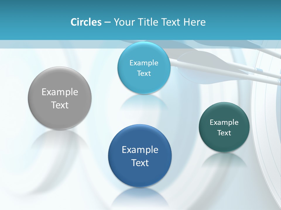 A Dart Hitting In The Center Of A Target PowerPoint Template