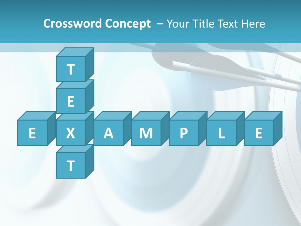 A Dart Hitting In The Center Of A Target PowerPoint Template