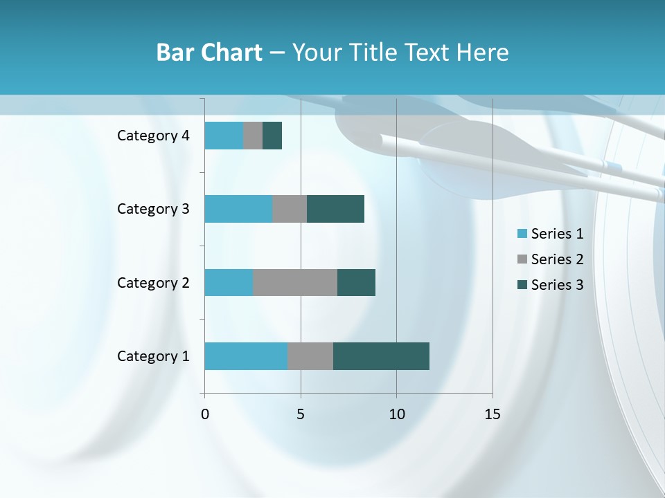 A Dart Hitting In The Center Of A Target PowerPoint Template