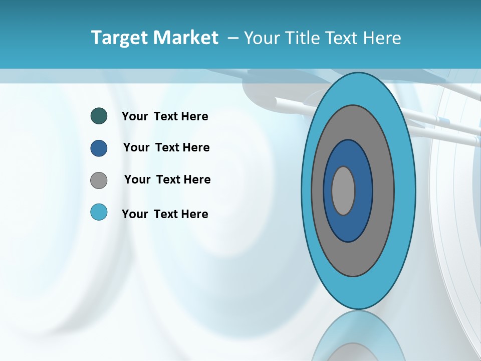 A Dart Hitting In The Center Of A Target PowerPoint Template