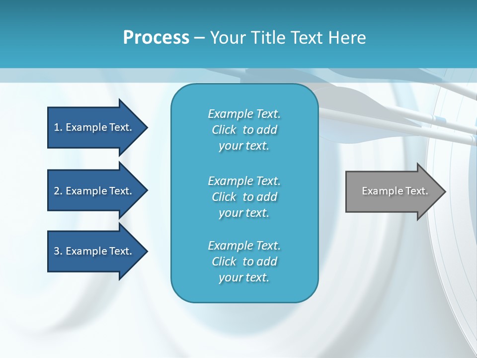 A Dart Hitting In The Center Of A Target PowerPoint Template