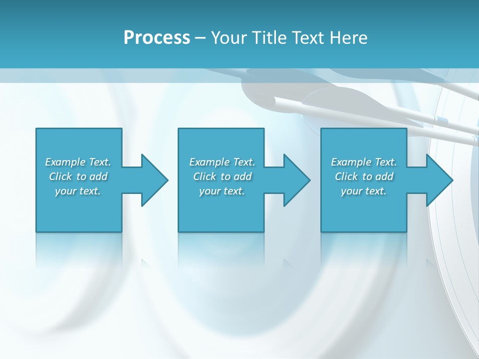 A Dart Hitting In The Center Of A Target PowerPoint Template