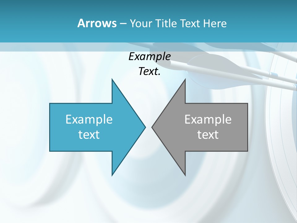 A Dart Hitting In The Center Of A Target PowerPoint Template