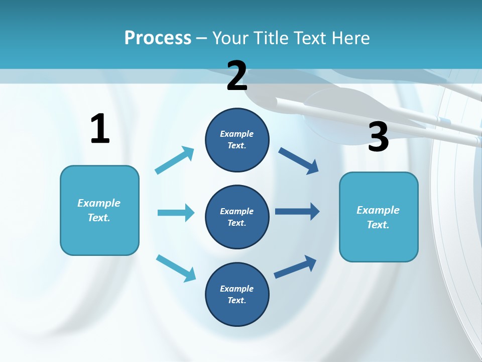 A Dart Hitting In The Center Of A Target PowerPoint Template