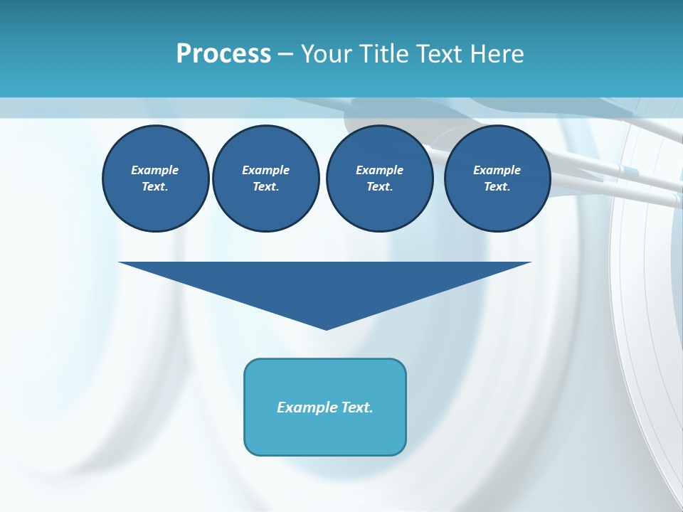 A Dart Hitting In The Center Of A Target PowerPoint Template