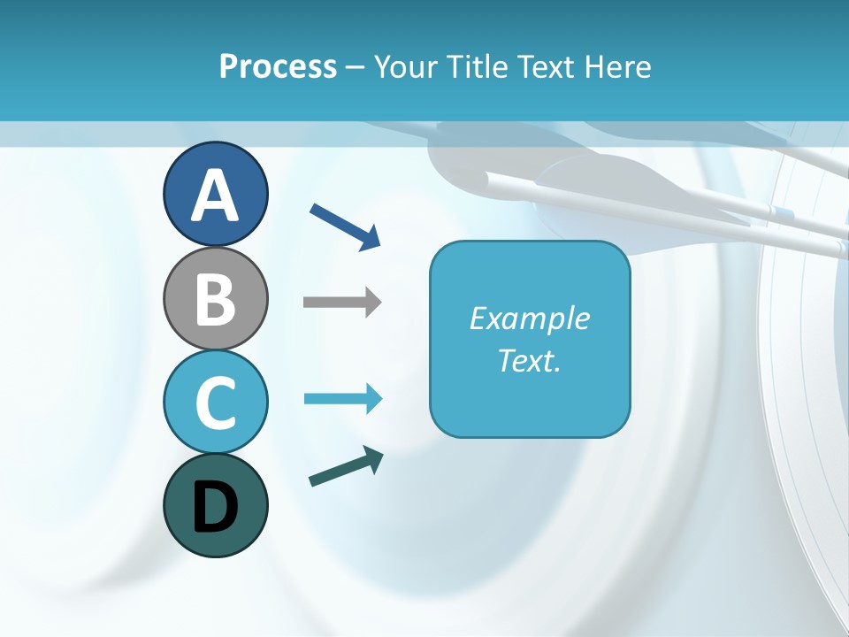 A Dart Hitting In The Center Of A Target PowerPoint Template