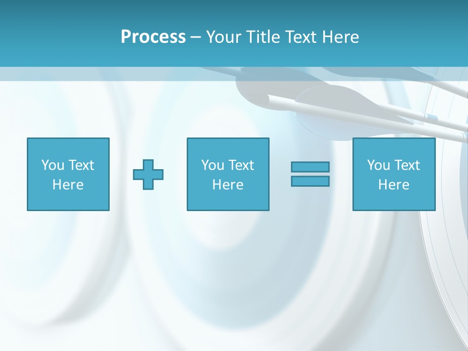 A Dart Hitting In The Center Of A Target PowerPoint Template