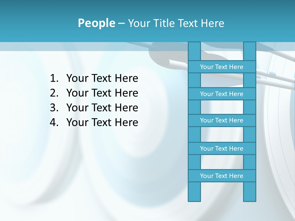 A Dart Hitting In The Center Of A Target PowerPoint Template