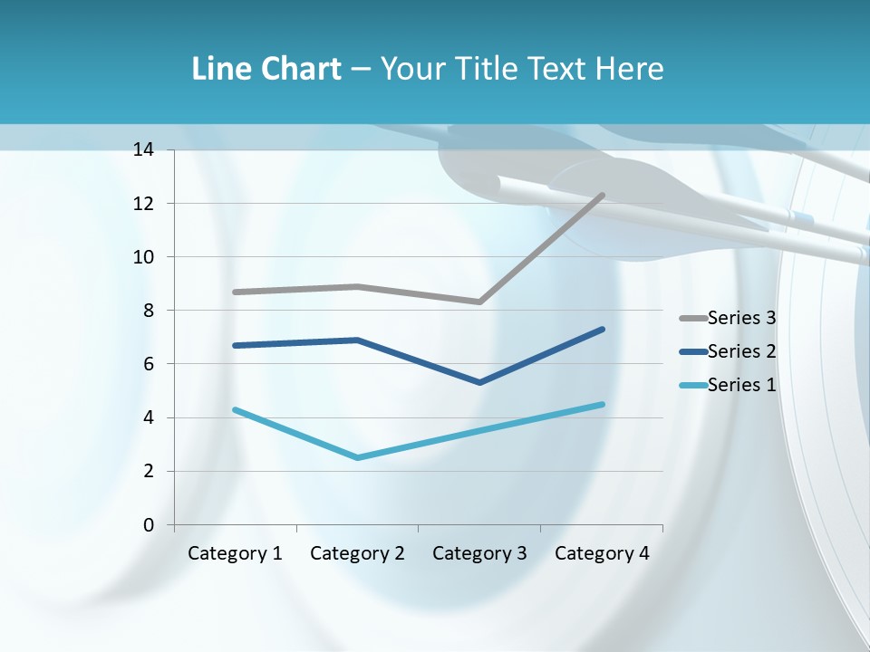 A Dart Hitting In The Center Of A Target PowerPoint Template