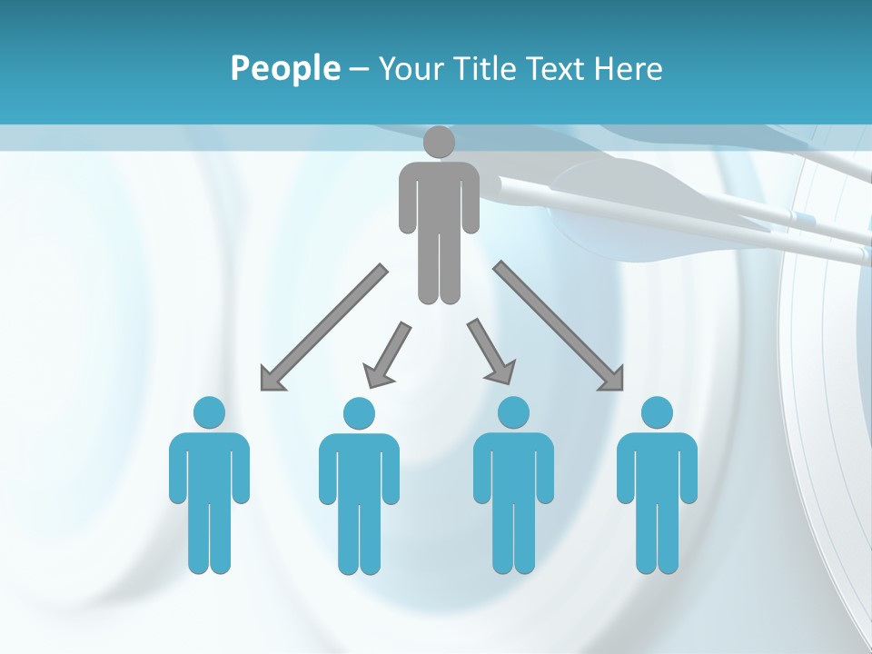 A Dart Hitting In The Center Of A Target PowerPoint Template