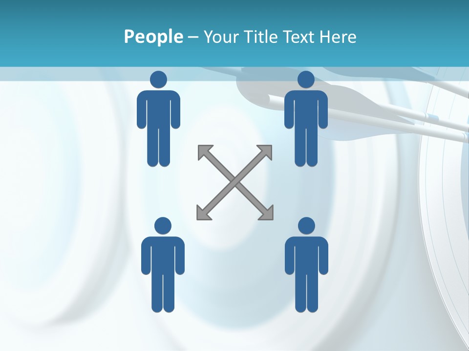 A Dart Hitting In The Center Of A Target PowerPoint Template