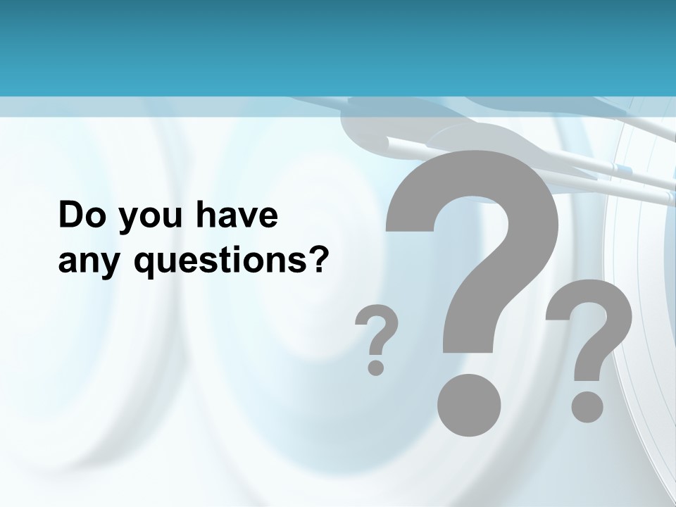 A Dart Hitting In The Center Of A Target PowerPoint Template