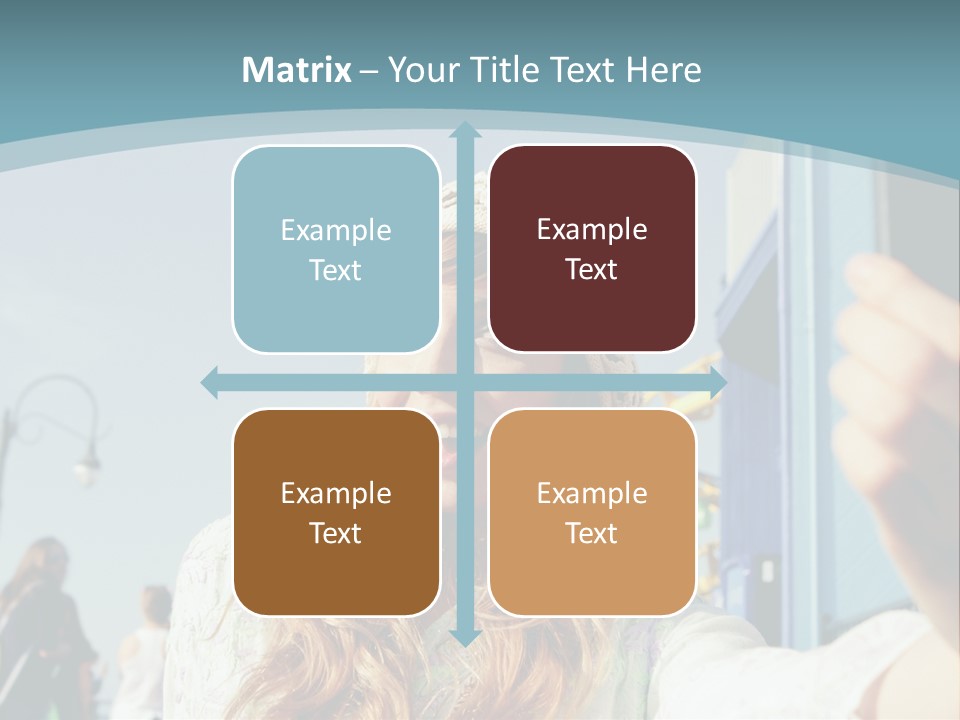 A Woman Taking A Picture With Her Cell Phone PowerPoint Template