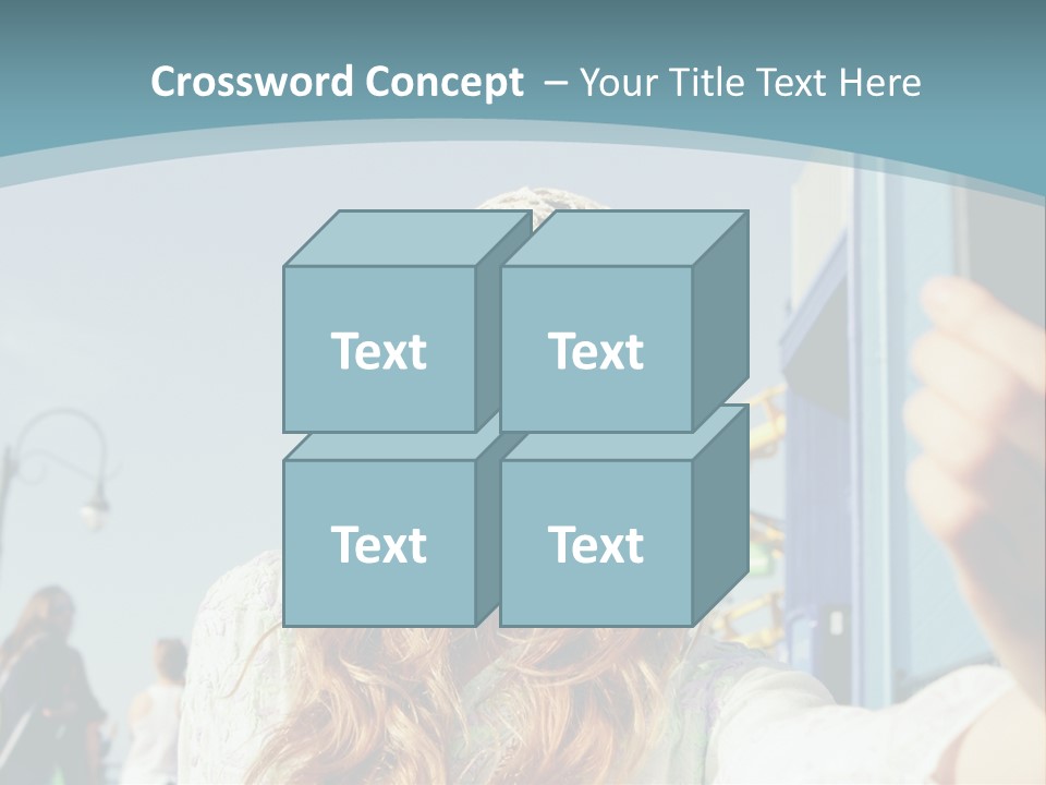 A Woman Taking A Picture With Her Cell Phone PowerPoint Template