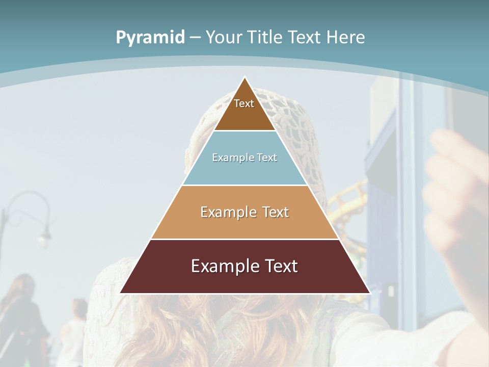 A Woman Taking A Picture With Her Cell Phone PowerPoint Template