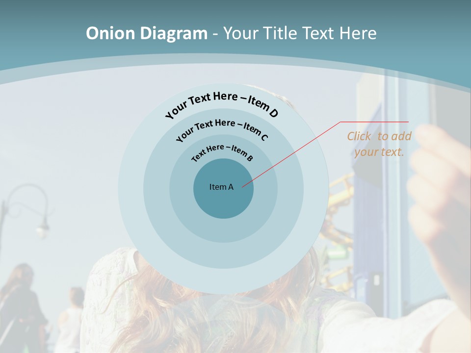 A Woman Taking A Picture With Her Cell Phone PowerPoint Template